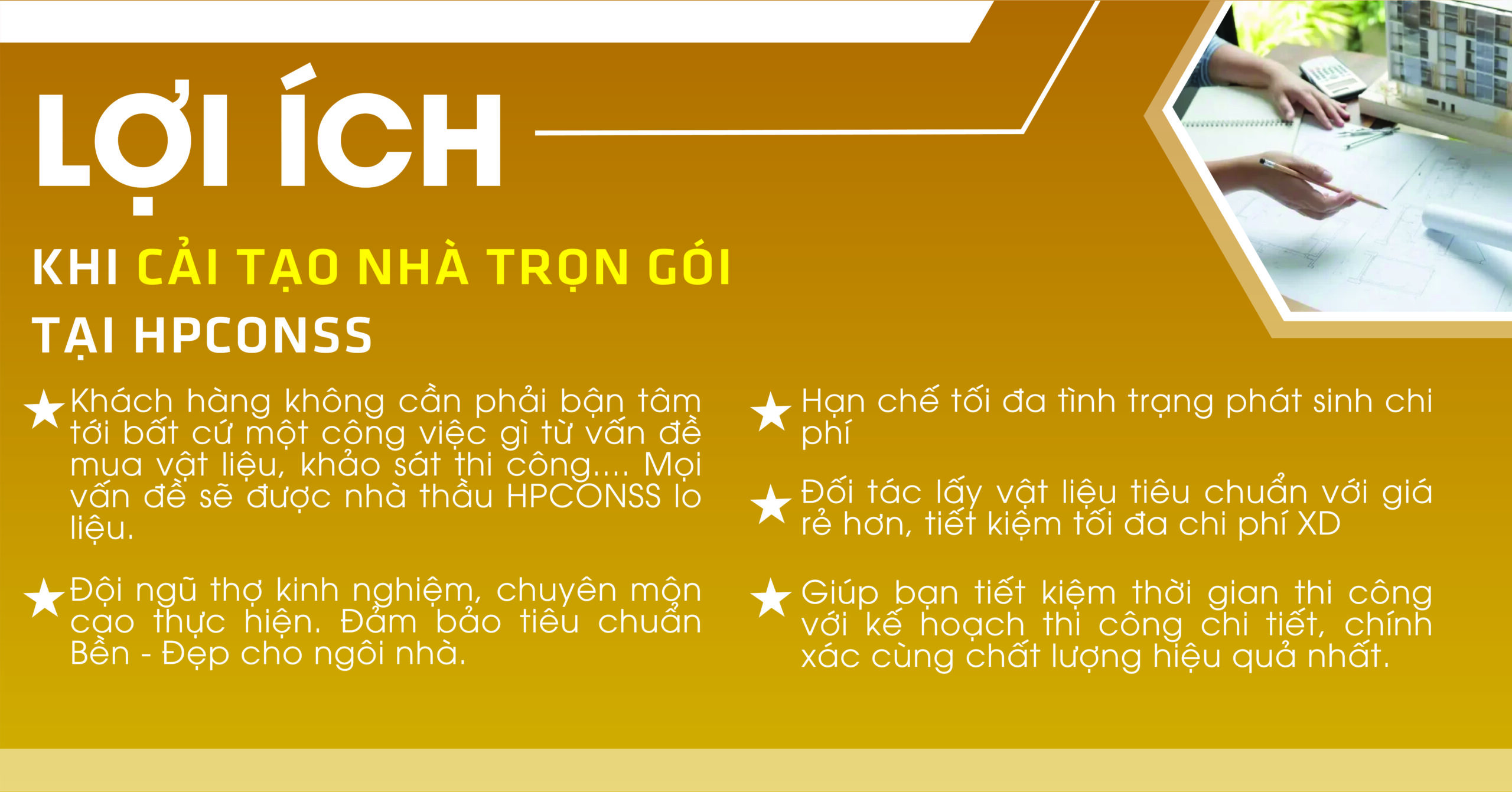 Lợi ích cải tạo nhà trọn gói